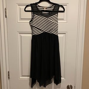 Formal Black and White Dress